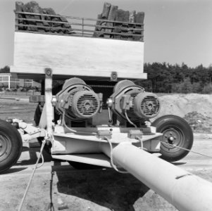 Drainage, proefbanen, handdrijfmotoren, Bestanddeelnr 165-1081