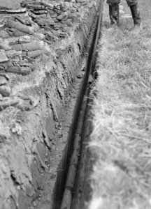 Drainage, leggen, buizen, Maas en Waal, Bestanddeelnr 160-0313