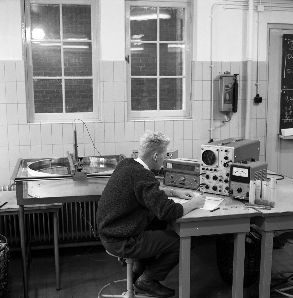 Drainage, onderzoeken, elektrolytische, onderzoekers, Bestanddeelnr 160-0549