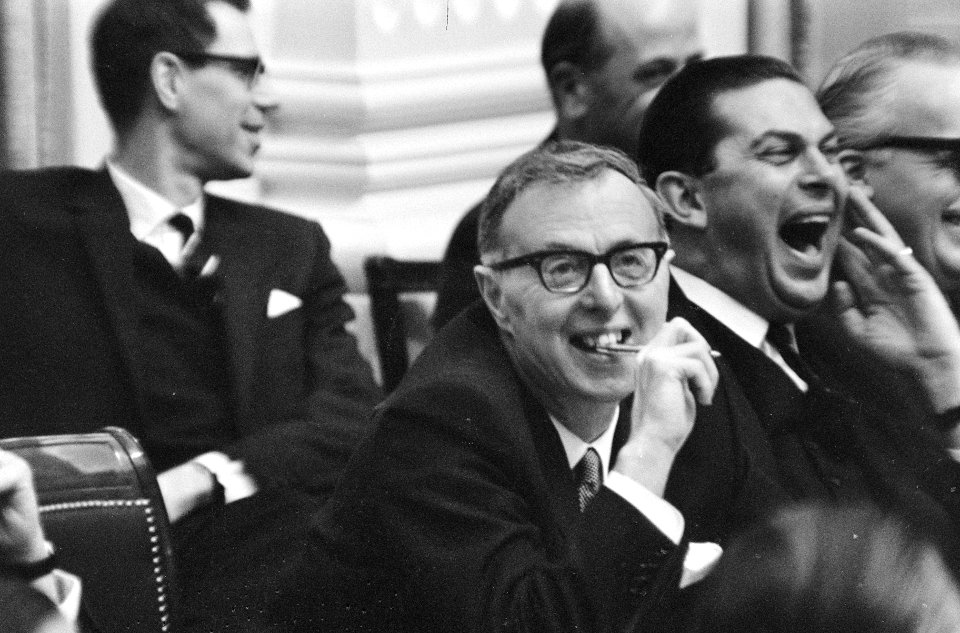 Dr. J. (Jelle) Zijlstra (ARP) en Mr. B.W. (Barend) Biesheuvel (ARP), Bestanddeelnr 919-8373