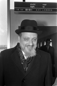 Dr. Immanuel Jakobovits , opperrabbijn van Engeland, kop, Bestanddeelnr 922-2261