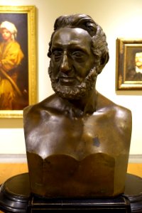 Dr. John Moffatt by Hiram Powers, 1852, bronze - Portland Museum of Art - Portland, Maine - DSC04257