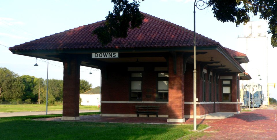 Downs, Kansas MoPac station from SW 1