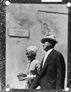 Dr Konrad Adenauer in Italie in Cadenabbia, Bestanddeelnr 911-3417