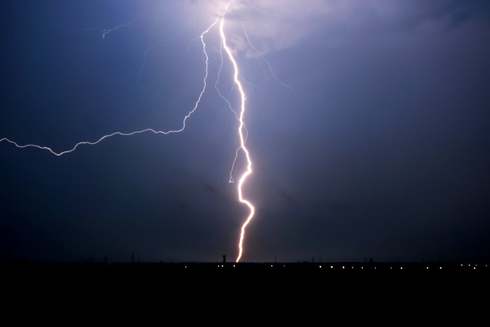 Thunderstorm sky long exposure