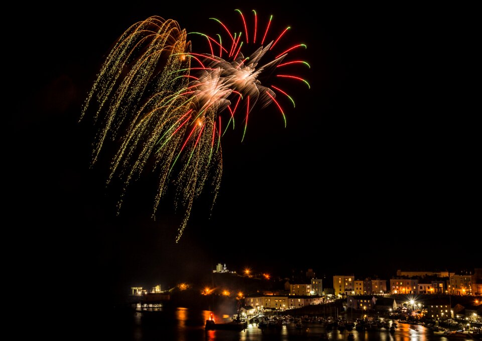 Night evening tenby