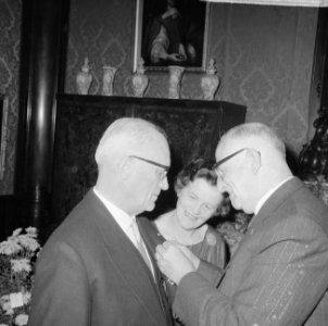 Directeur ir. C. Biemond (van Gem. Waterleid. ) afscheid genomen in Rijksmuseum, Bestanddeelnr 917-2899