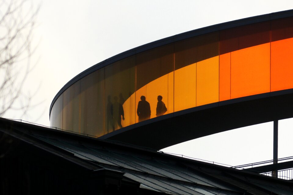 Contemporary futuristic building