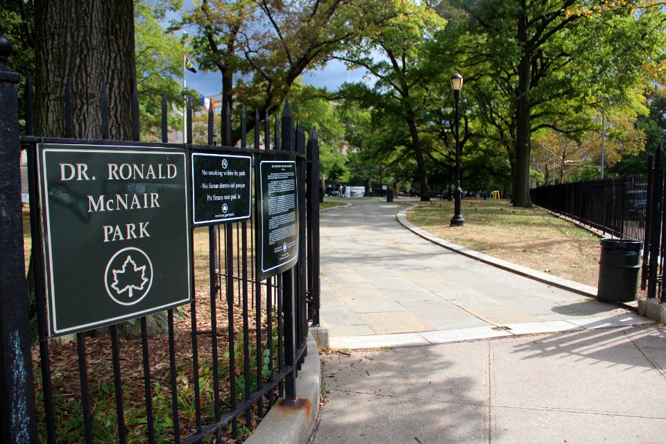 Dr. Ronald McNair park, Brooklyn, Sept 2017