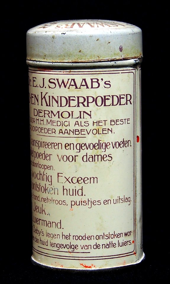 Dr EJ Snaab, Dermolin huid en kinder poeder blikje, foto6