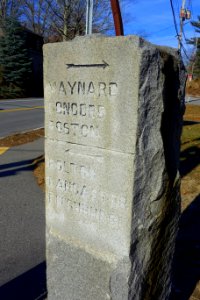 Directional marker - Stow, Massachusetts - DSC08714