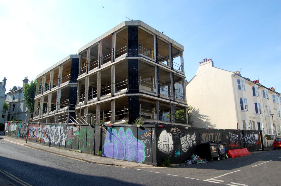 Demolition of 80 Buckingham Road, West Hill, Brighton (July 2019) (3)