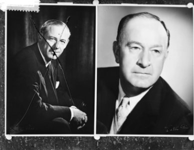 Directieleden van de Shell links H Wilkinson lid van het Presidium, van de Raad, Bestanddeelnr 909-7887