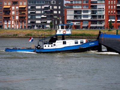 Dirk II - ENI 02210714 pushing B602 - Split Hopper Barge 600 m3 - Baars BV, pic3