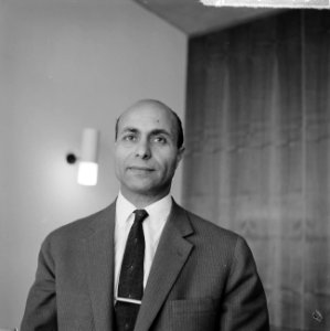 Directeur Suezkanaal op doorreis even op Schiphol, de heer Mahmoud Younis (kop), Bestanddeelnr 914-9245