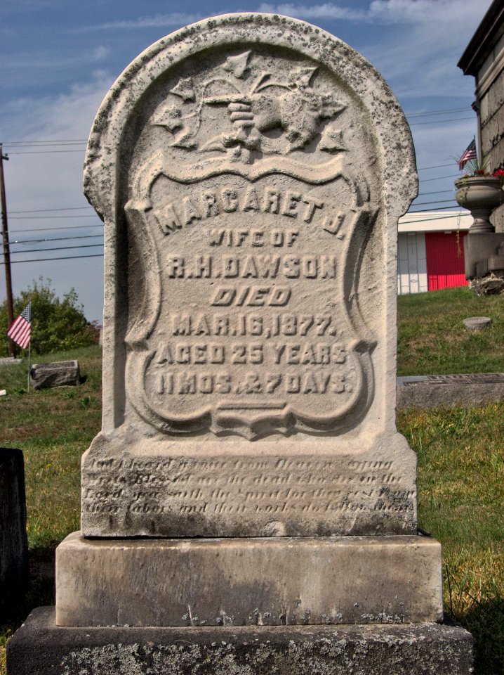 Dawson (Margaret J.), Prospect Cemetery, 2015-09-25, 01