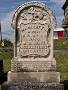 Dawson (Margaret J.), Prospect Cemetery, 2015-09-25, 01