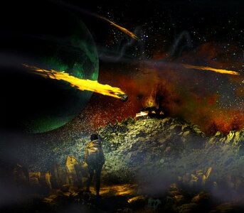 Fire futuristic surreal