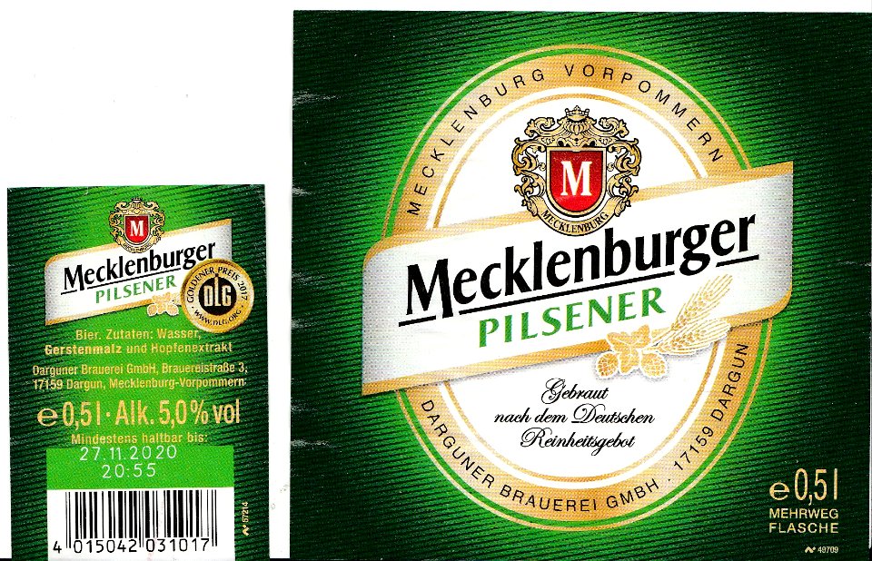 Darguner Brauerei GmbH - Mecklenburger Pilsner