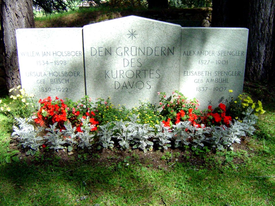 Davos, Grave of Willem Jan Holsboer and Alexander Spengler