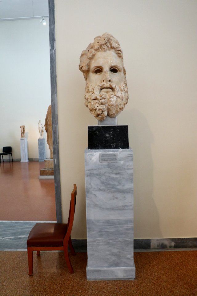Colossal head of Zeus (2). 2nd cent. B.C