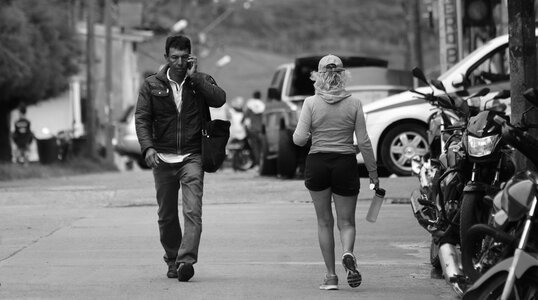 People walking colombian