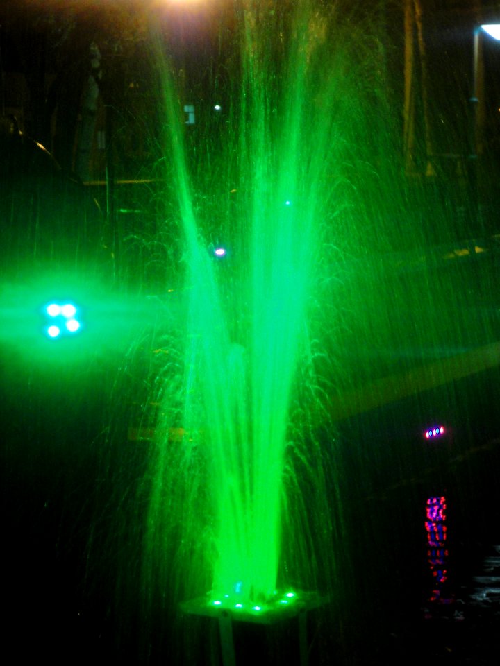Colorful light of fountain - Public park of Nishapur - Niruz (8)