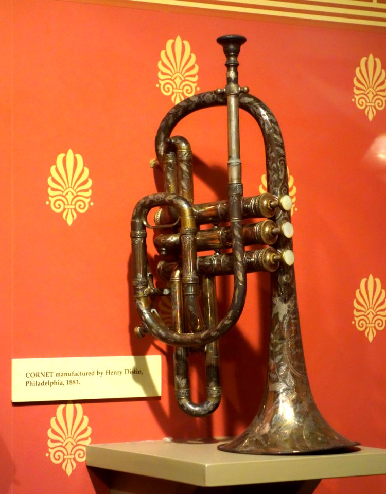 Cornet made by Henry Distin, Philadelphia, 1883 - Wisconsin Historical Museum - DSC03230