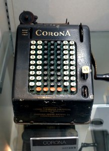 Corona adding machine - Ridai Museum of Modern Science, Tokyo - DSC07546