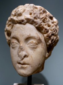 Commodus as Crown Prince, Roman, c. 175-177 AD, marble - Middlebury College Museum of Art - Middlebury, VT - DSC07916