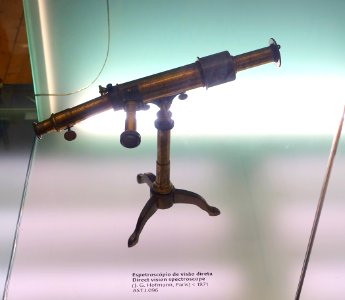 Direct vision spectroscope, J. G. Hofmann, Paris, before 1871 - Museu da Ciência da Universidade de Coimbra - University of Coimbra - Coimbra, Portugal - DSC09081