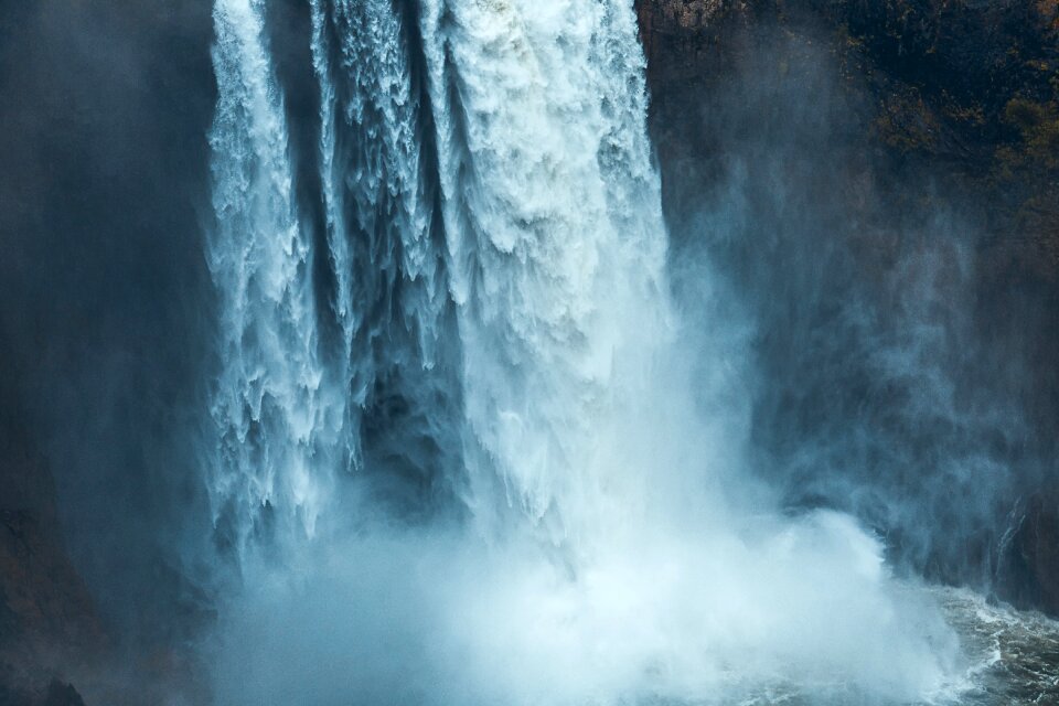 Water nature blue waterfall