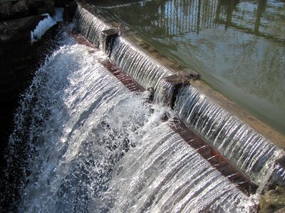 Lock waterfall gray waterfall