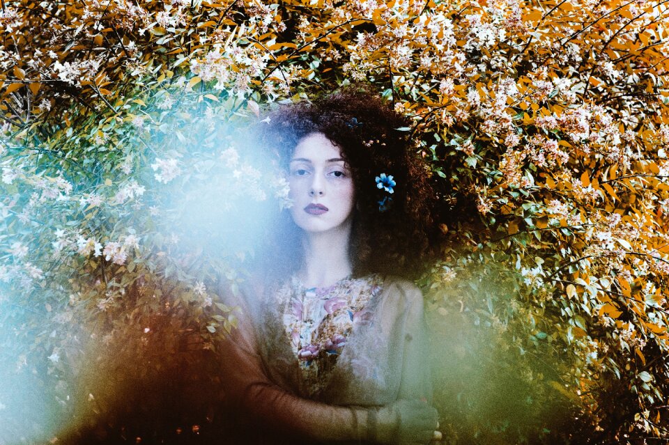 Flowers people girl