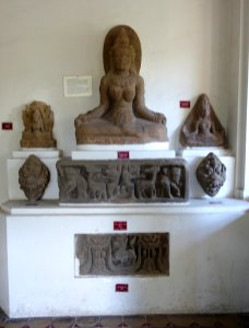 Display, Tra Kieu, 7th-8th century, Quang Nam - Museum of Cham Sculpture - Danang, Vietnam - DSC01508