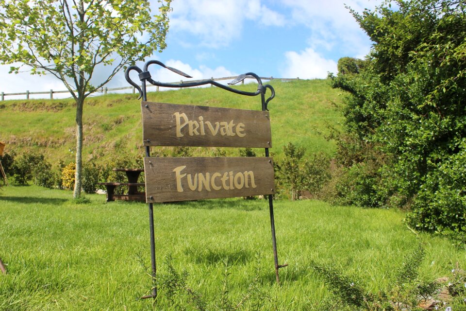 Hobbiton private function