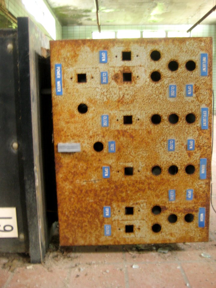 Disused control panel in the New Milford Plant