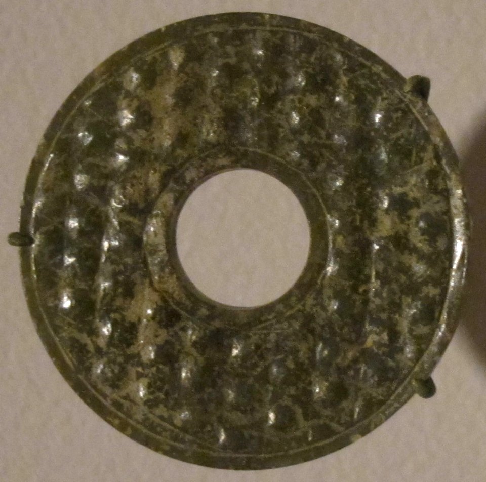 Disk (bi) from China, Han dynasty, nephrite, Honolulu Museum of Art, III