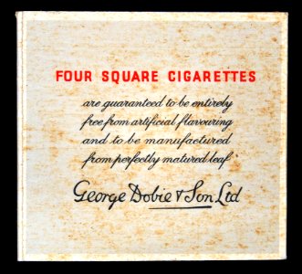 Dobies Four Square cigarettes pack, pic2