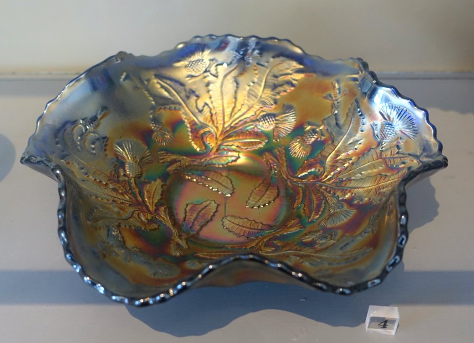 Dish, Fenton Art Glass Company, Williamstown WV, 1906-1920, glass - Bennington Museum - Bennington, VT - DSC08902