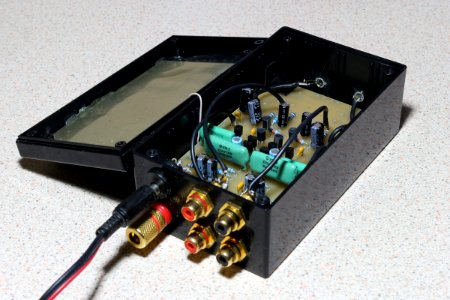 Discrete FET+bipolar phono stage