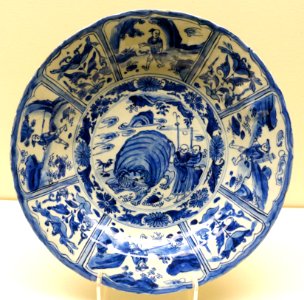 Dish, China, transitional period, mid 17th century AD, blue and white porcelain - Ethnological Museum, Berlin - DSC02015