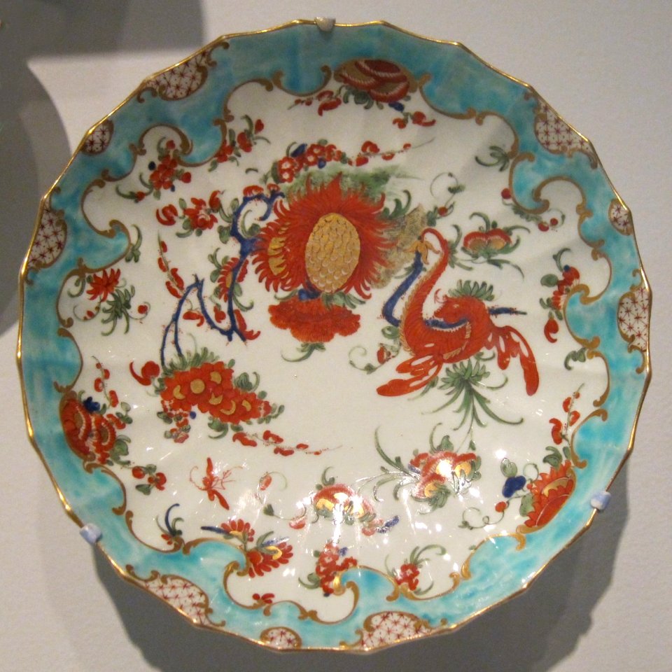 Dish, c. 1765, English, Worcester, soft-paste porcelain, Honolulu Museum of Art