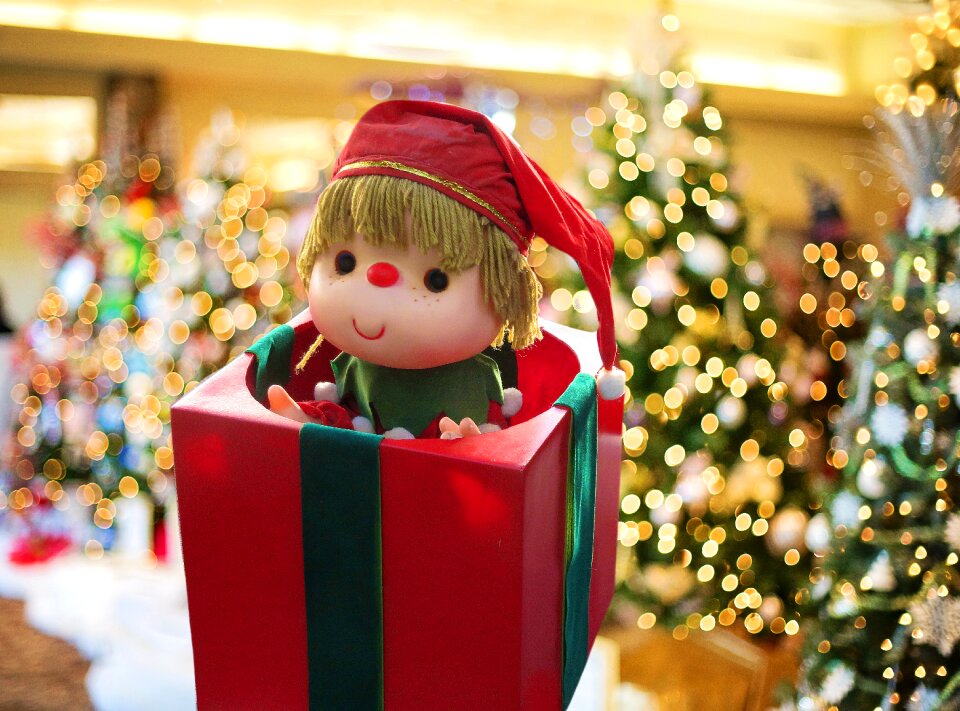 Gift winter christmas tree