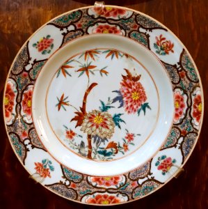 Dish, ceramic - State Closet, Chatsworth House - Derbyshire, England - DSC03244