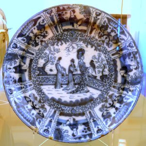 Dish, Delft, 17th-18th century, faience - Museu Nacional de Soares dos Reis - Porto, Portugal - DSC00347