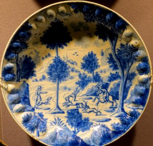 Dish, de Roos Factory, Netherlands, Delft, early 1700s, ceramic - Museum of Anthropology, University of British Columbia - DSC09113