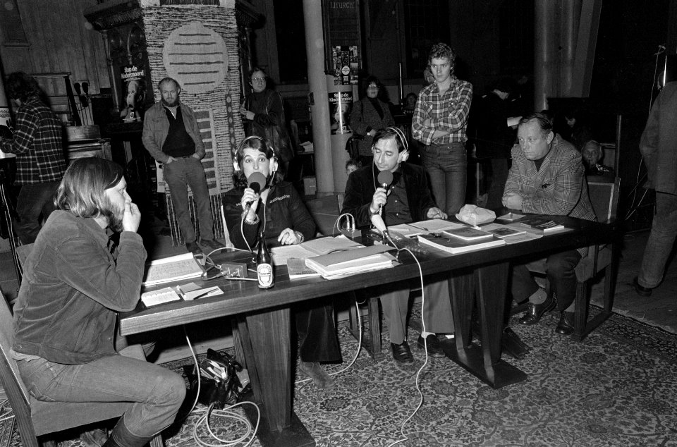 Discussiemiddag over verkeer in Amstelkerk in Amsterdam overzichten, Bestanddeelnr 928-8721