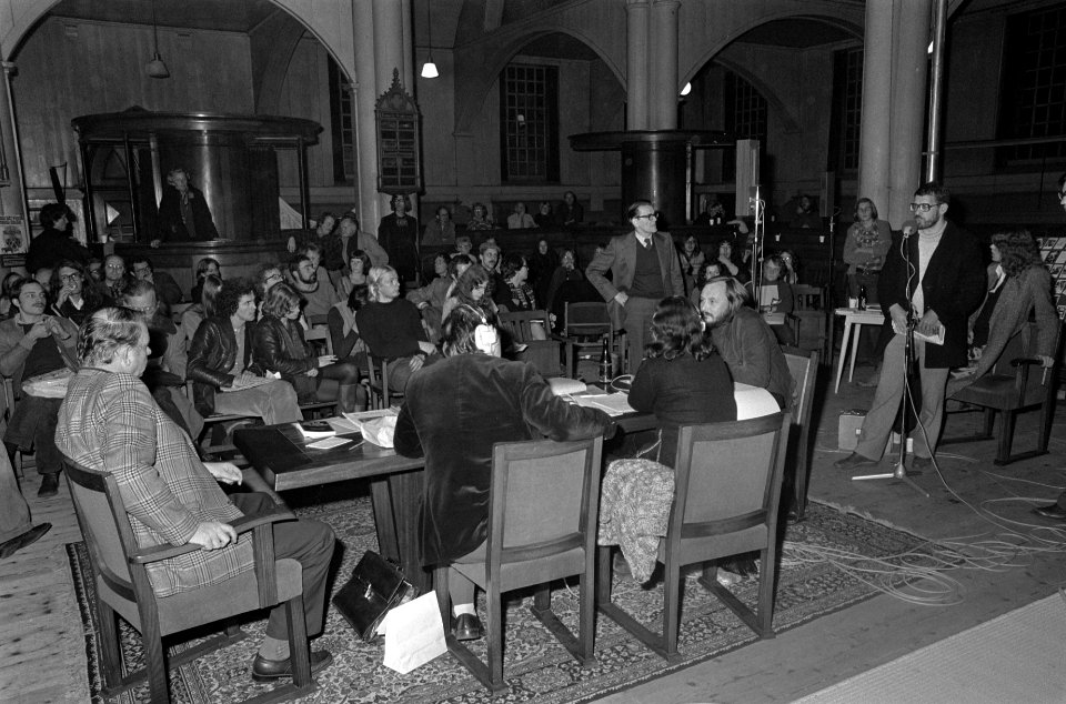 Discussiemiddag over verkeer in Amstelkerk in Amsterdam, Bestanddeelnr 928-8720