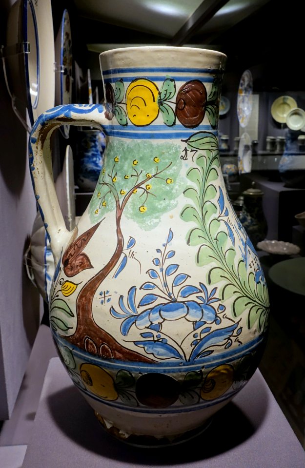 Dish, Slovakia, Haban, 1750, faience - Museum of Anthropology, University of British Columbia - DSC08917
